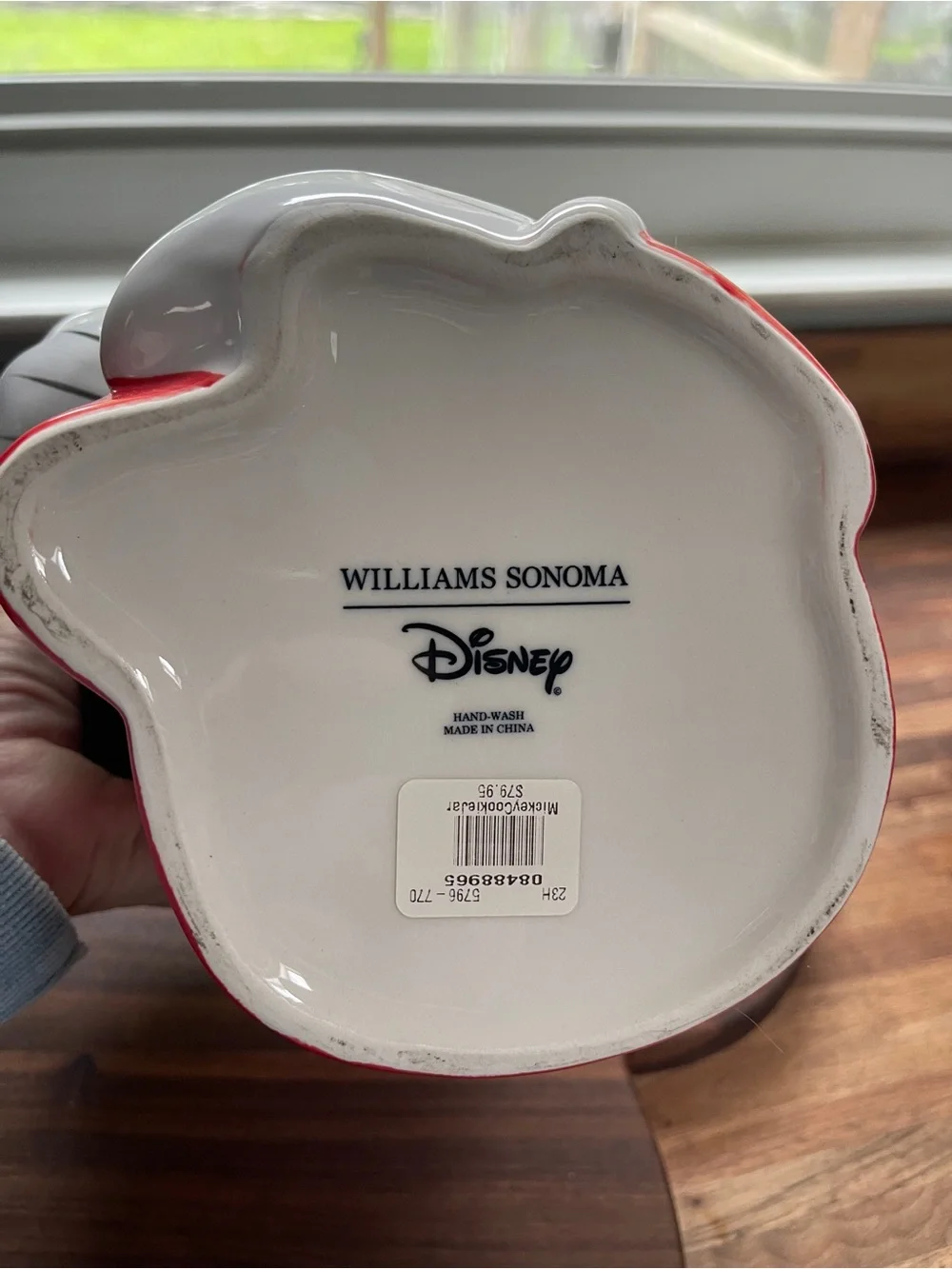 Williams Sonoma-Mickey Mouse Ceramic Cookie Jar-NWT!